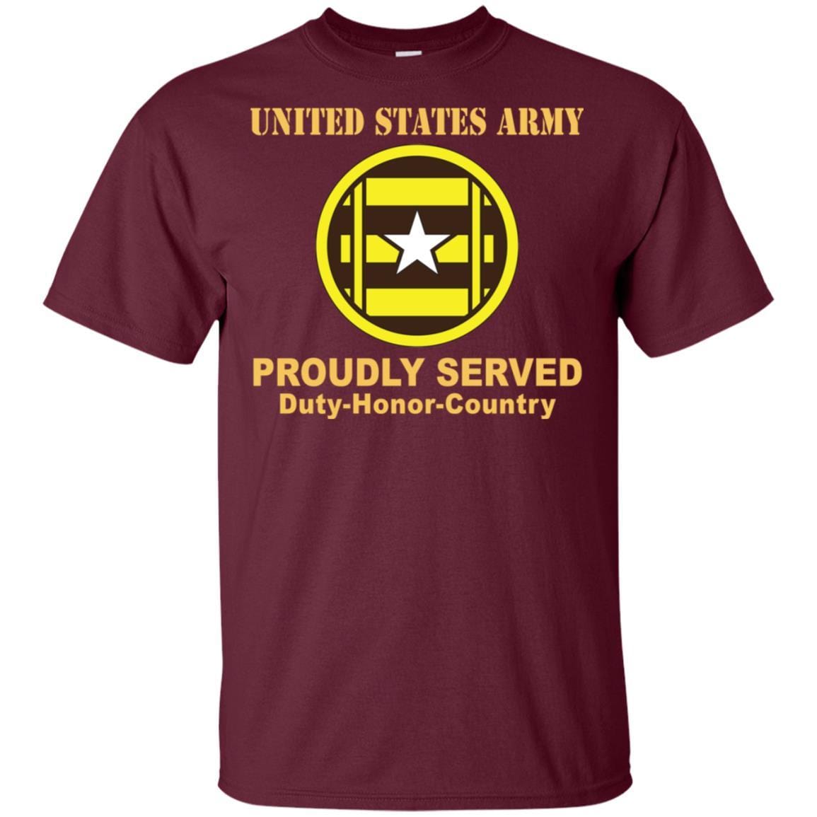 US ARMY 3RD TRANSPORTATION BRIGADE- Proudly Served T-Shirt On Front For Men-TShirt-Army-Veterans Nation