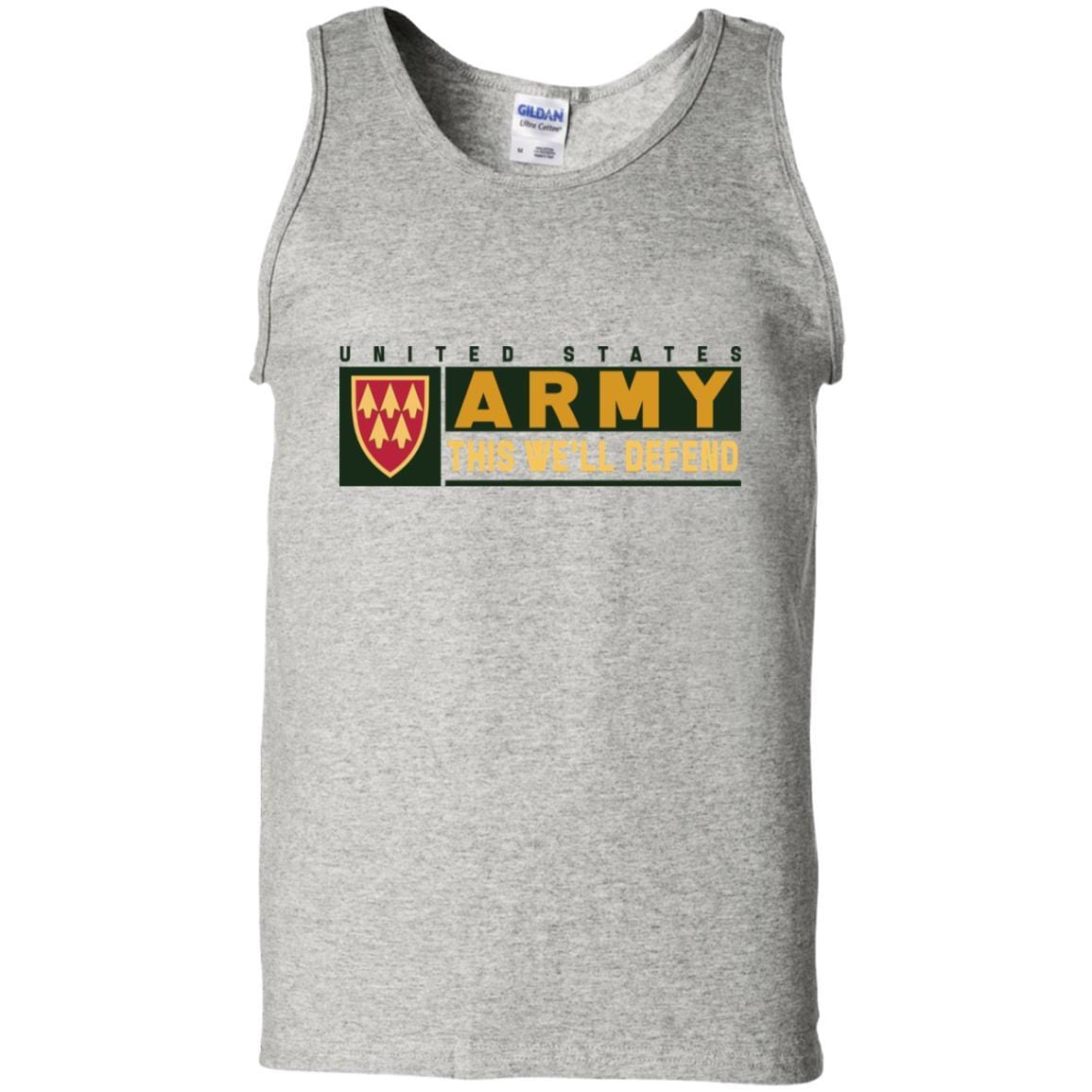 US Army 32ND AIR AND MISSILE DEFENSE COMMAND- This We'll Defend T-Shirt On Front For Men-TShirt-Army-Veterans Nation