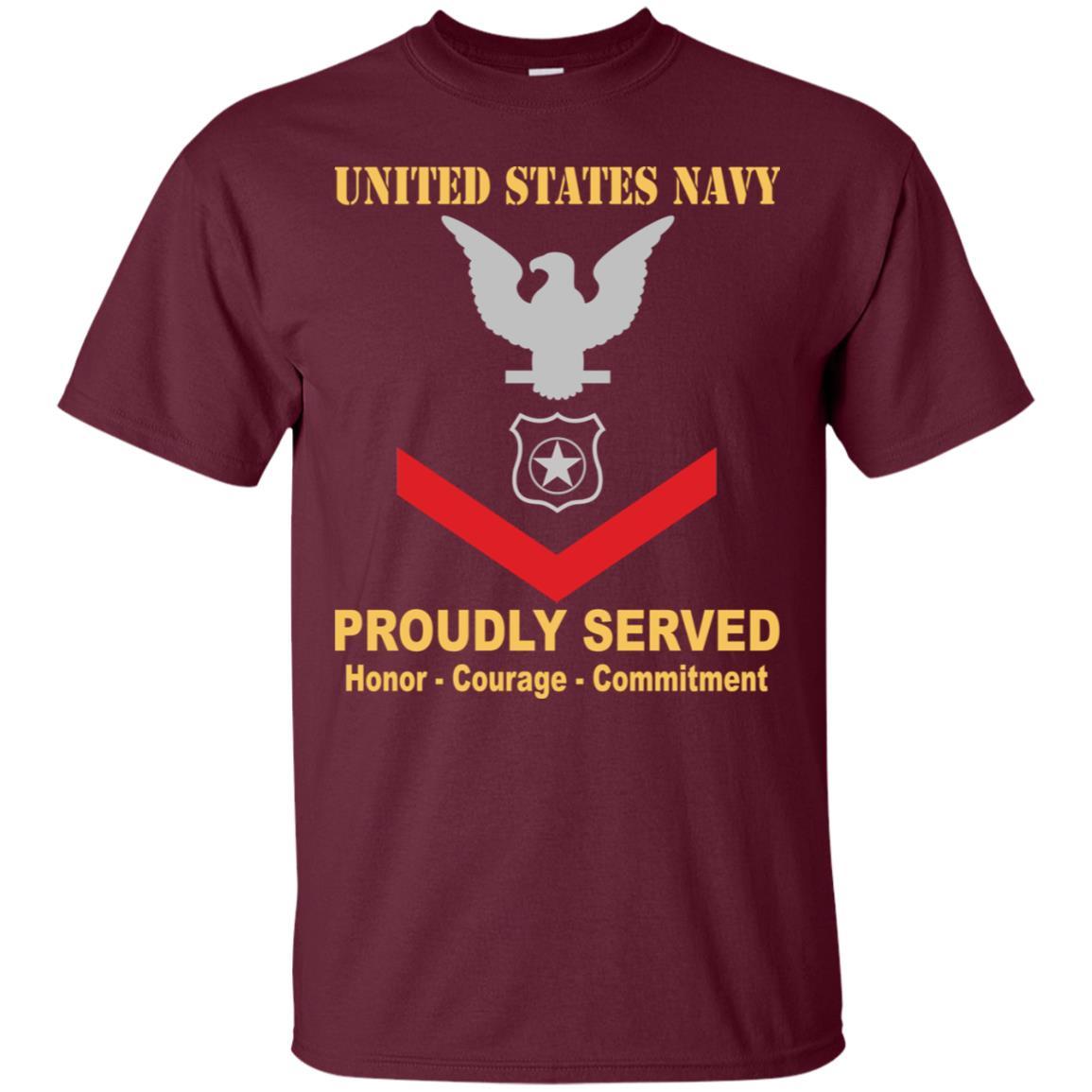 U.S Navy Master-at-arms Navy MA E-4 Rating Badges Proudly Served T-Shirt For Men On Front-TShirt-Navy-Veterans Nation