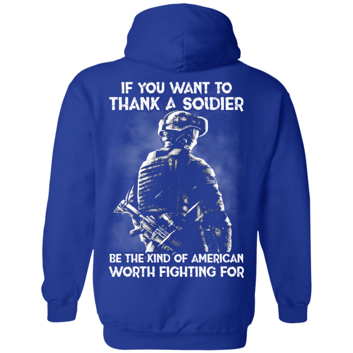 Military T-Shirt "If You Want To Thank A Soldier" - Men Back-TShirt-General-Veterans Nation