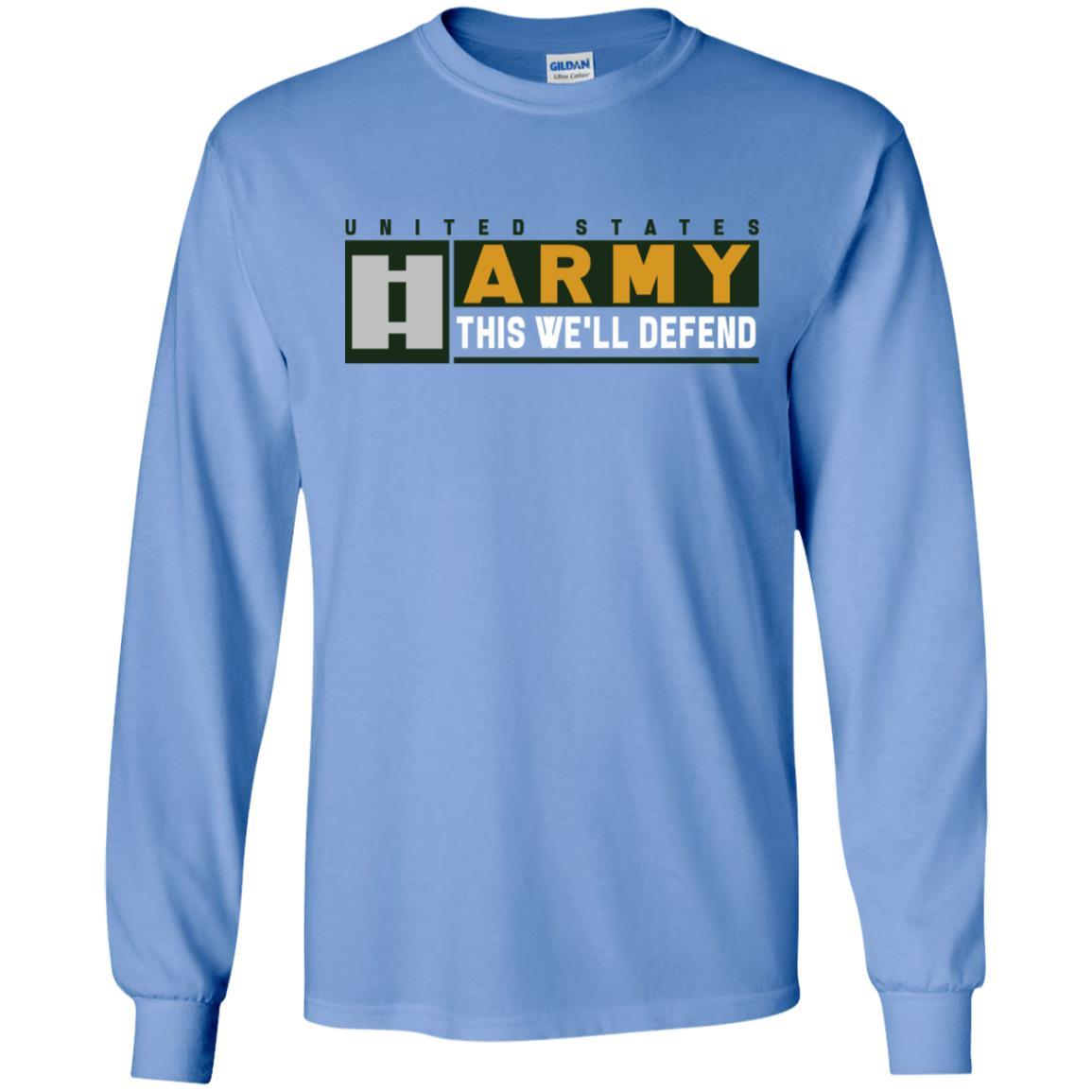 US Army O-3 This We Will Defend Long Sleeve - Pullover Hoodie-TShirt-Army-Veterans Nation