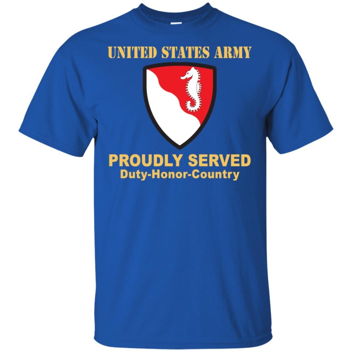 US ARMY 36TH ENGINEER BRIGADE- Proudly Served T-Shirt On Front For Men-TShirt-Army-Veterans Nation