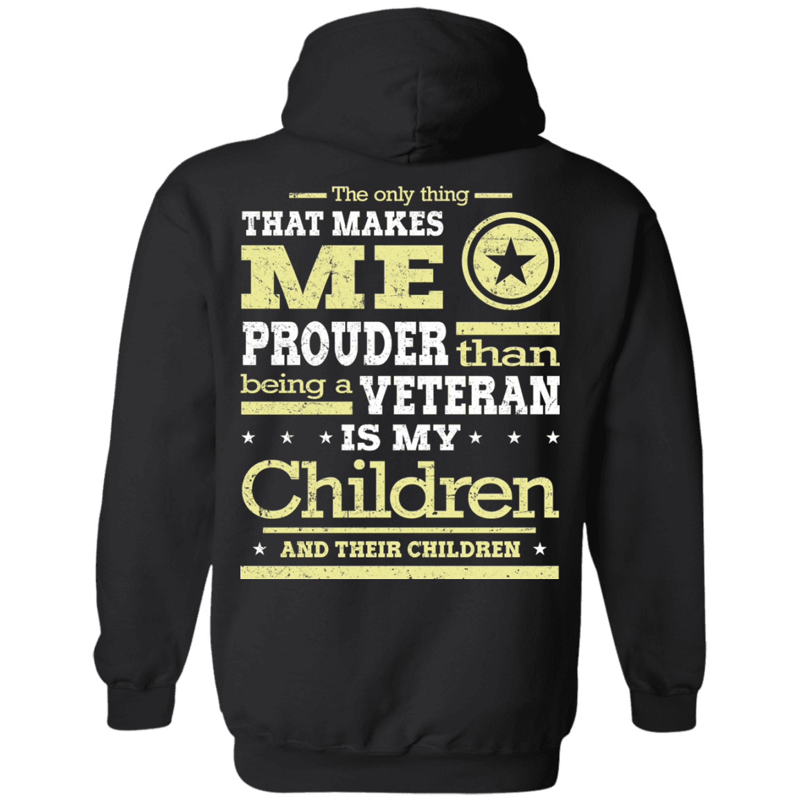 Military T-Shirt "Proud Children's Vetereran Mom Back"-TShirt-General-Veterans Nation