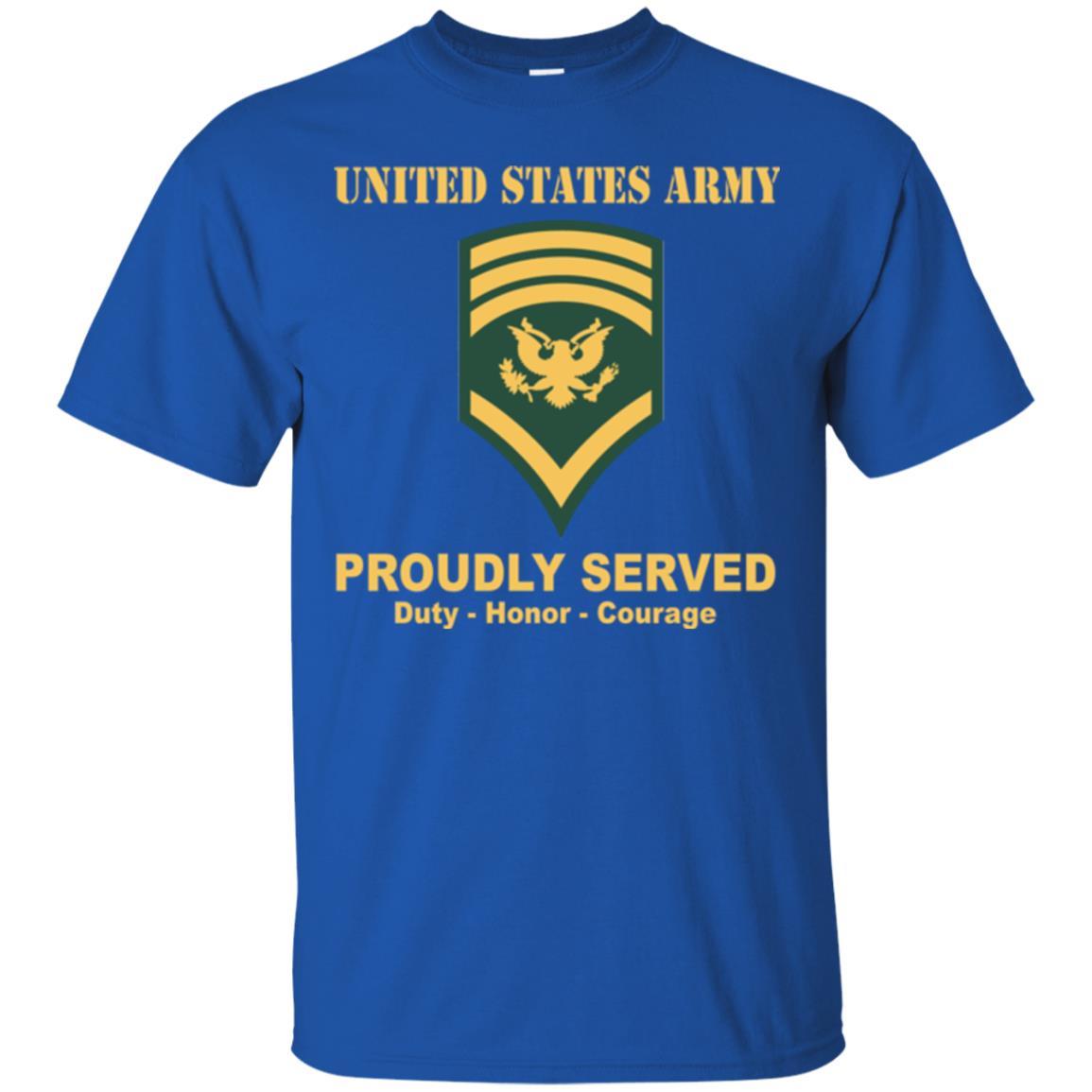 US Army E-8 SPC E8 Specialist Ranks Men Front Shirt US Army Rank-TShirt-Army-Veterans Nation