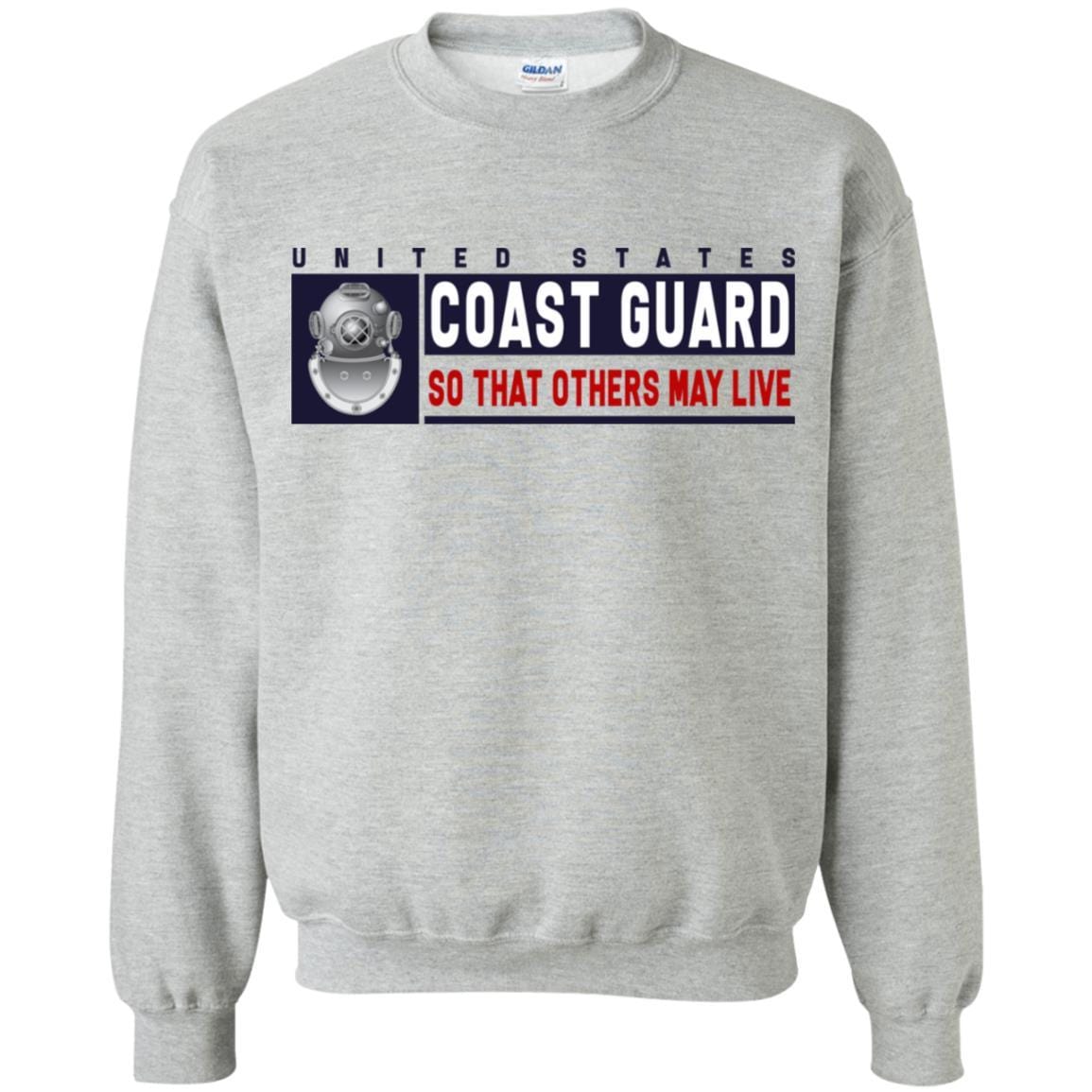 US Coast Guard Diver ND Logo- So that others may live Long Sleeve - Pullover Hoodie-TShirt-USCG-Veterans Nation
