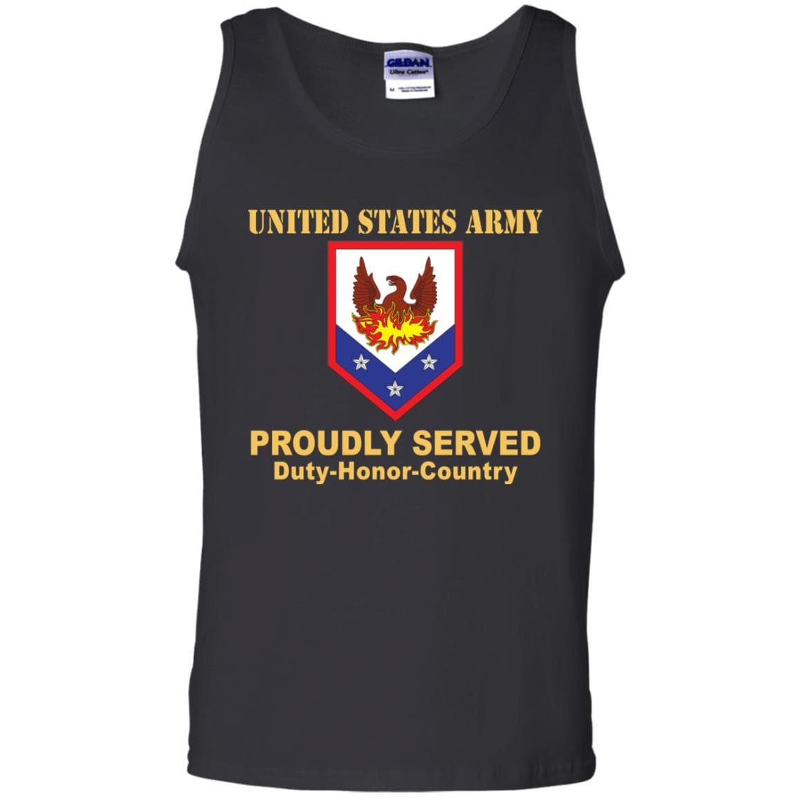 US ARMY 110 MANEUVER ENHANCEMENT BRIGADE- Proudly Served T-Shirt On Front For Men-TShirt-Army-Veterans Nation