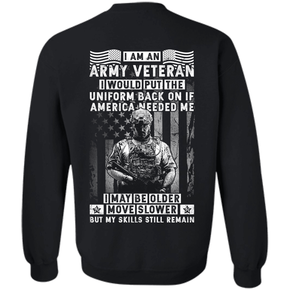 I am an Army Veteran Men Back T Shirts-TShirt-Army-Veterans Nation
