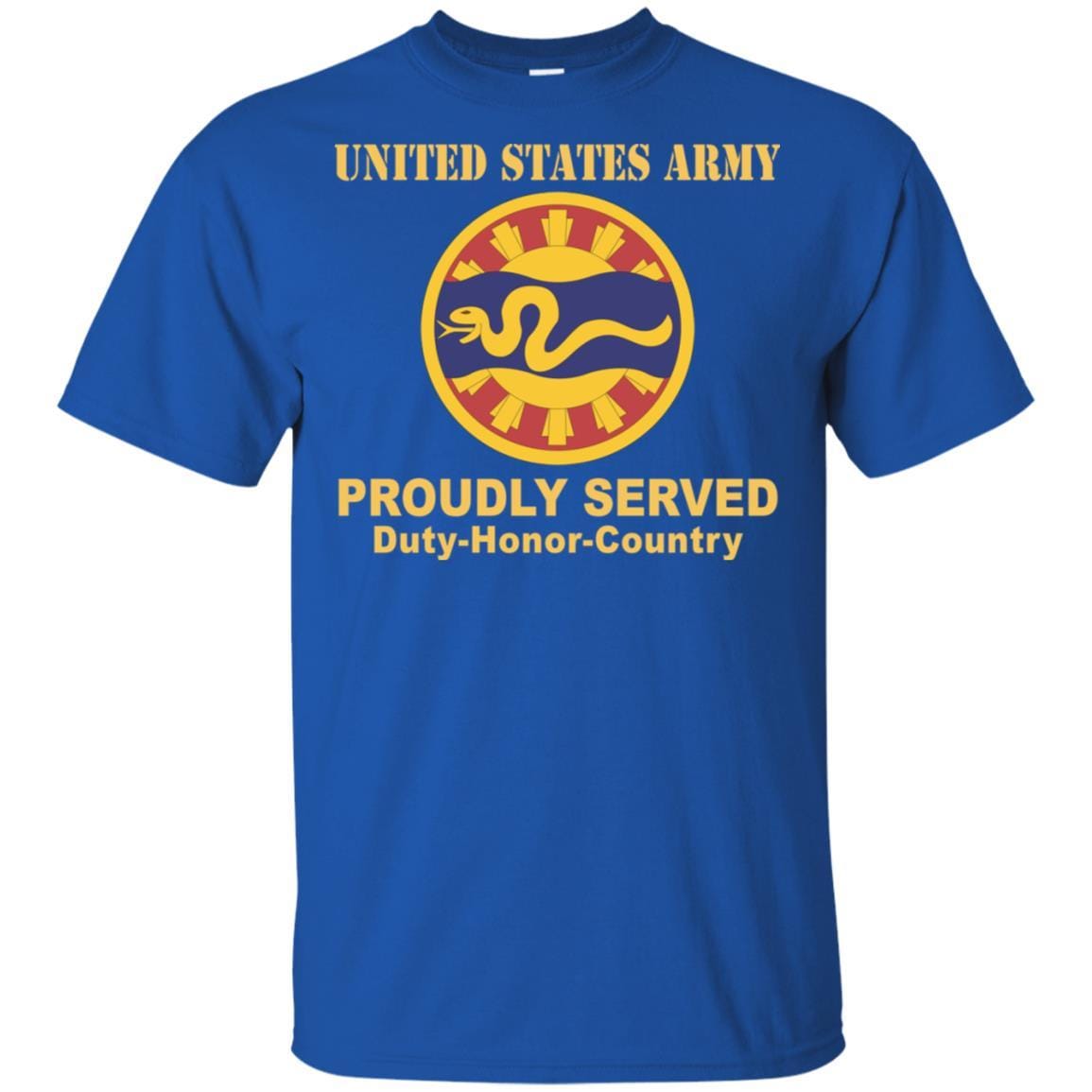 US ARMY 116TH CAVALRY BRIGADE- Proudly Served T-Shirt On Front For Men-TShirt-Army-Veterans Nation