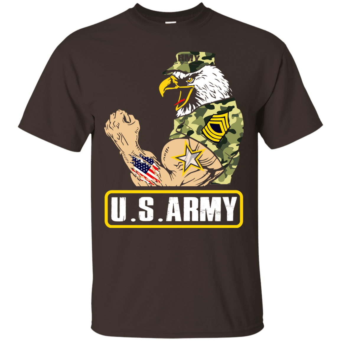US Army Strong Front T Shirts-TShirt-Army-Veterans Nation