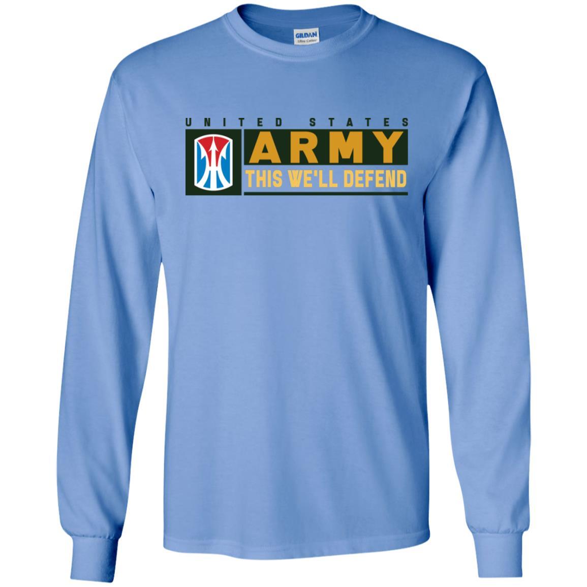 US Army 11TH INFANTRY BRIGADE- This We'll Defend T-Shirt On Front For Men-TShirt-Army-Veterans Nation