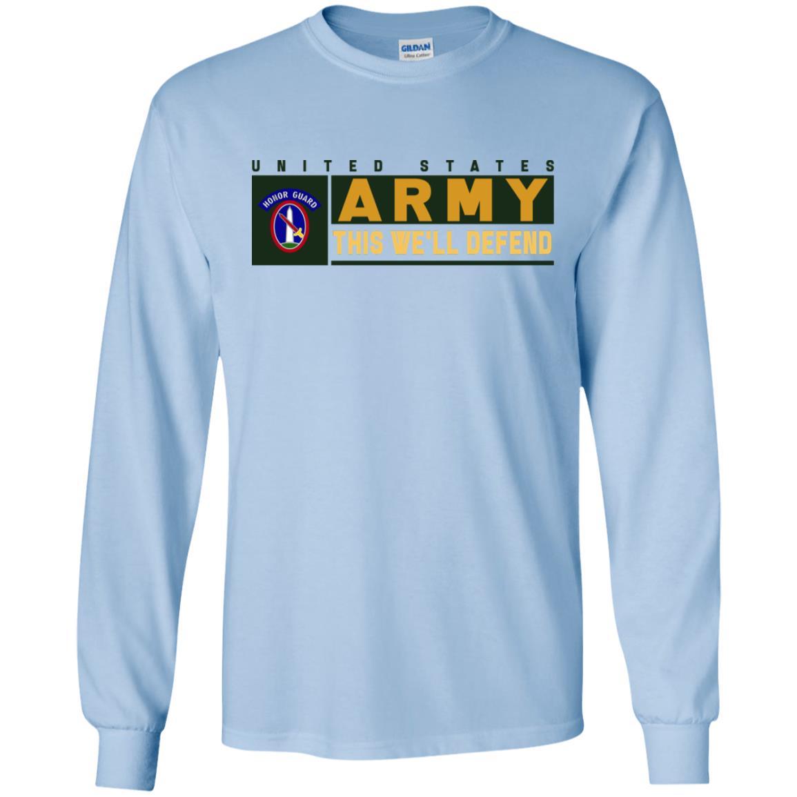 US Army 3RD INFANTRY REGIMENT, MILITARY DISTRICT OF WASHINGTON WITH HONOR GUARD TAB- This We'll Defend T-Shirt On Front For Men-TShirt-Army-Veterans Nation