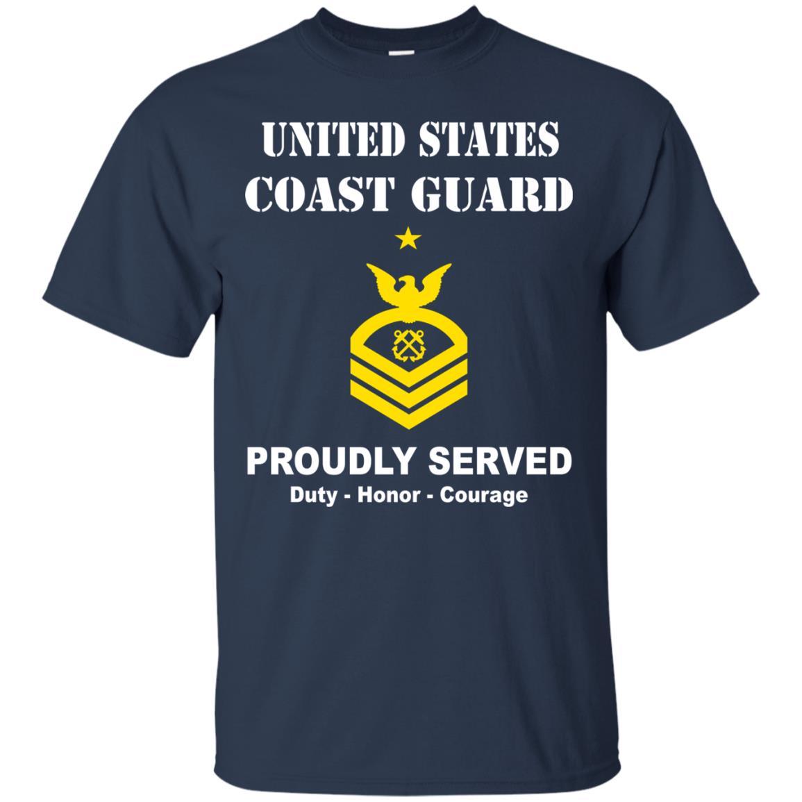 US Coast Guard E-8 Senior Chief Petty Officer E8 SCPO Chief Petty Officer Men Front USCG T Shirt-TShirt-USCG-Veterans Nation