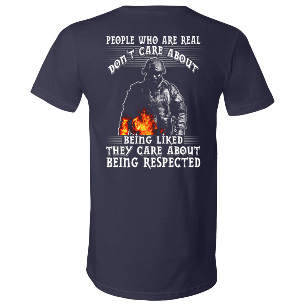 Military T-Shirt "Veteran - They Care About Being Respected"-TShirt-General-Veterans Nation