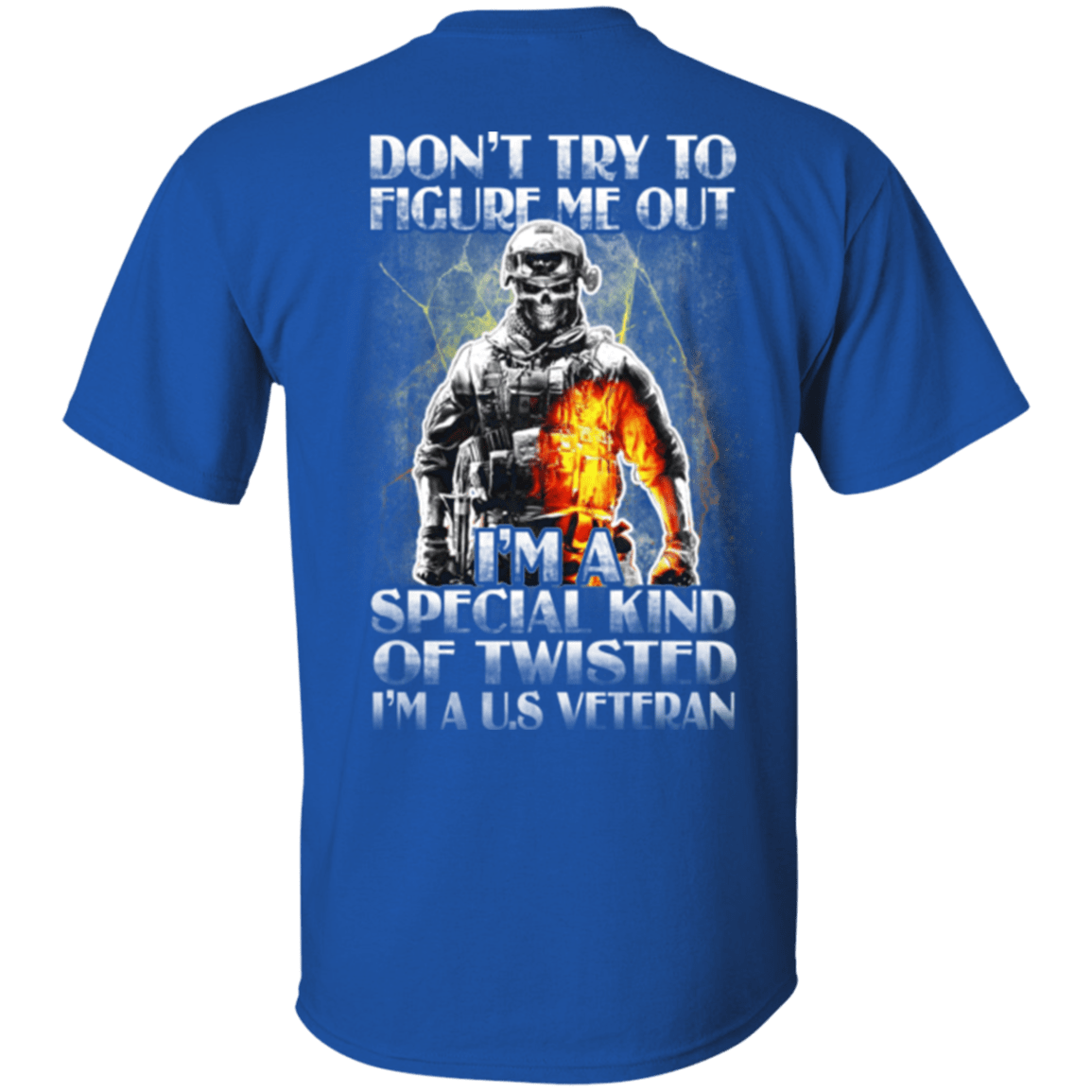 Military T-Shirt "Don't Try to Figure Me Out - I'm A US Veteran"-TShirt-General-Veterans Nation