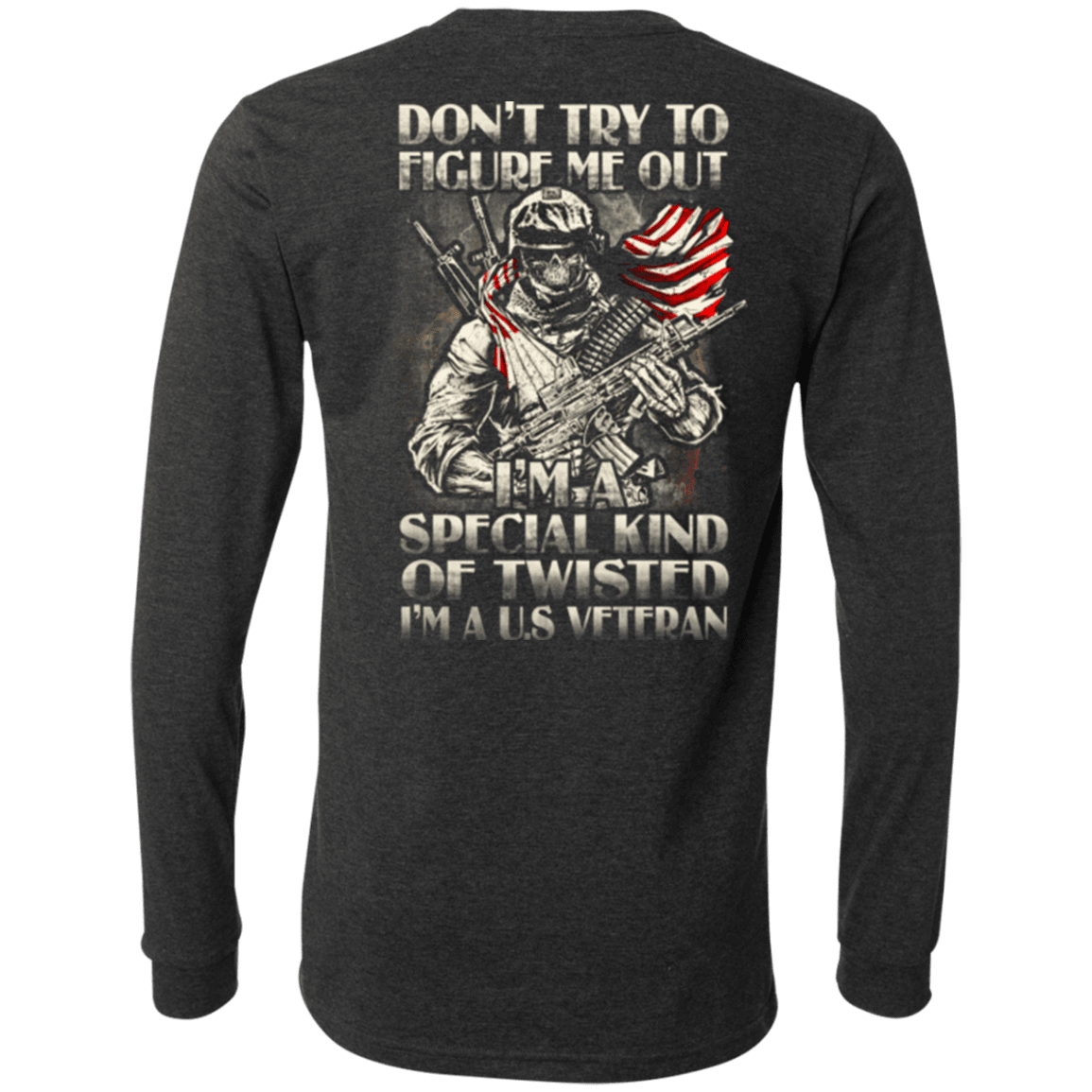 Military T-Shirt "Don't Try to Figure Me Out - I'm A US Veteran"-TShirt-General-Veterans Nation