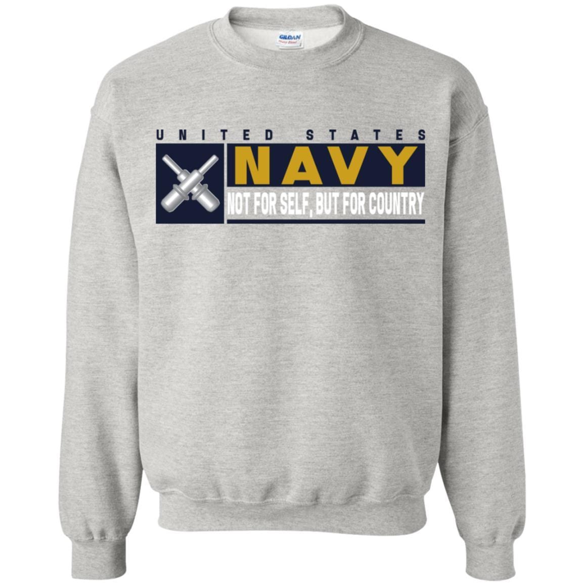 U.S Navy Gunner's mate Navy GM- Not for self Long Sleeve - Pullover Hoodie-TShirt-Navy-Veterans Nation