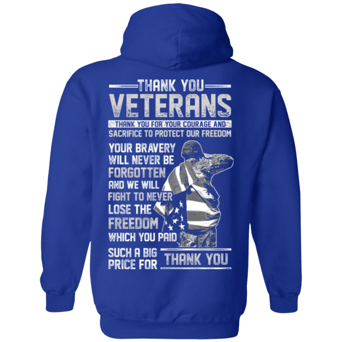 Military T-Shirt "Thank You Veterans"-TShirt-General-Veterans Nation