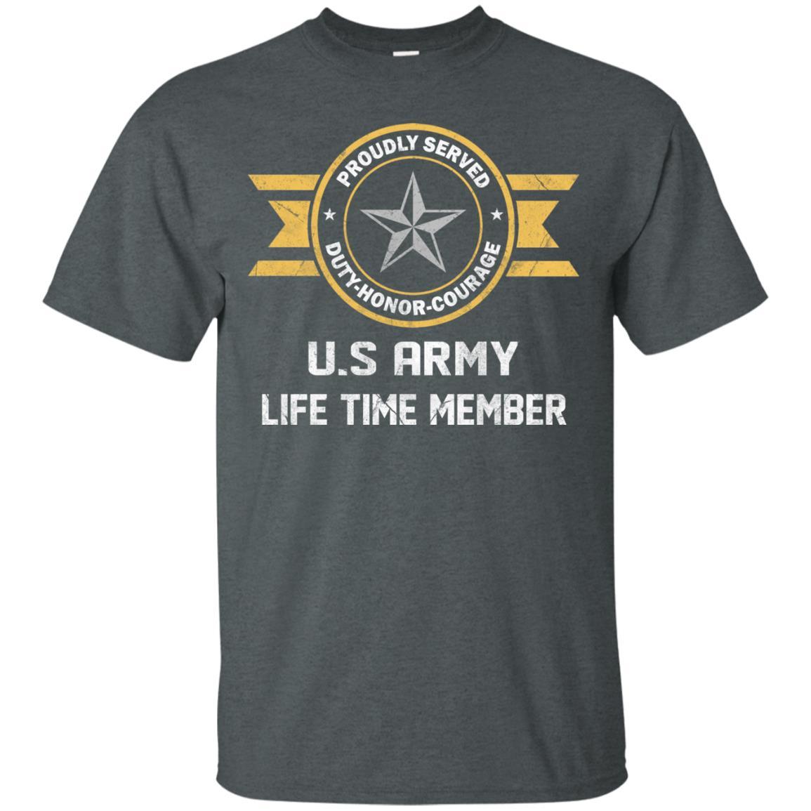 Life Time Member - US Army O-7 Brigadier General O7 BG General Officer Ranks Men T Shirt On Front-TShirt-Army-Veterans Nation