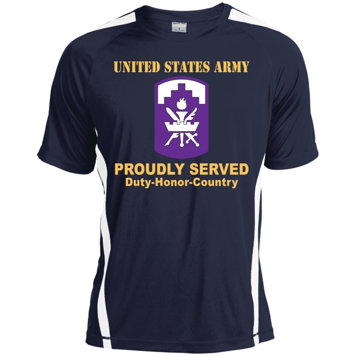 US ARMY 353 CIVIL AFFAIRS COMMAND- Proudly Served T-Shirt On Front For Men-TShirt-Army-Veterans Nation