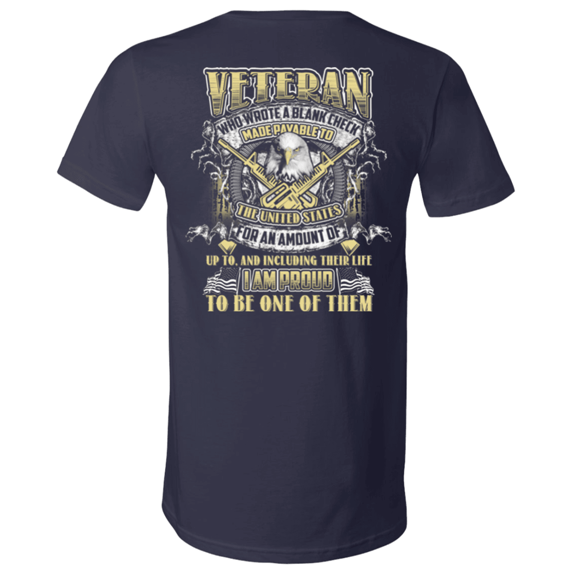 Military T-Shirt "Proud To Be Veteran"-TShirt-General-Veterans Nation