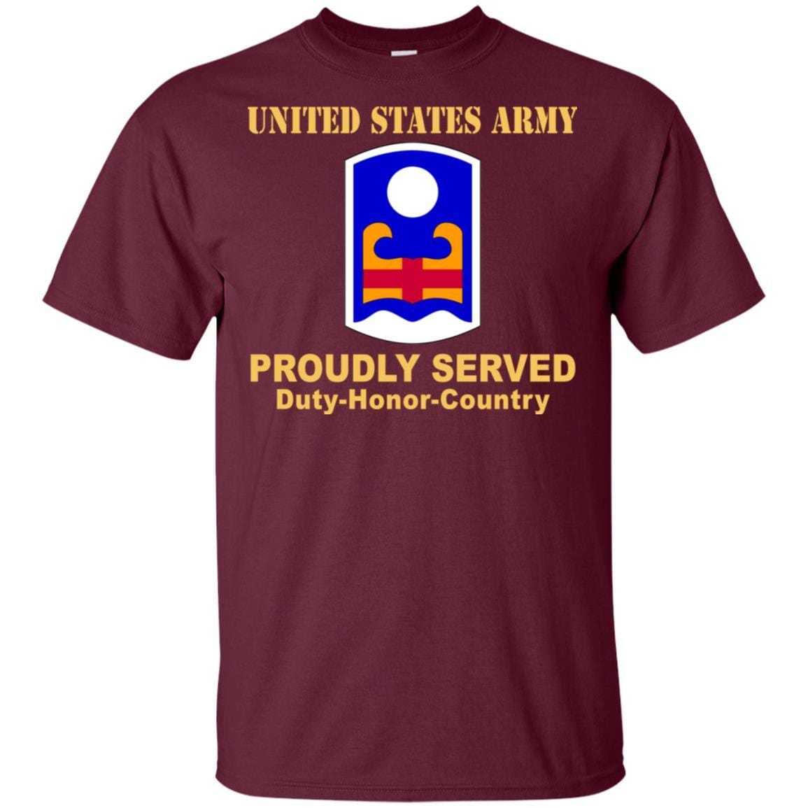 US ARMY 92 INFANTRY BRIGADE - Proudly Served T-Shirt On Front For Men-TShirt-Army-Veterans Nation