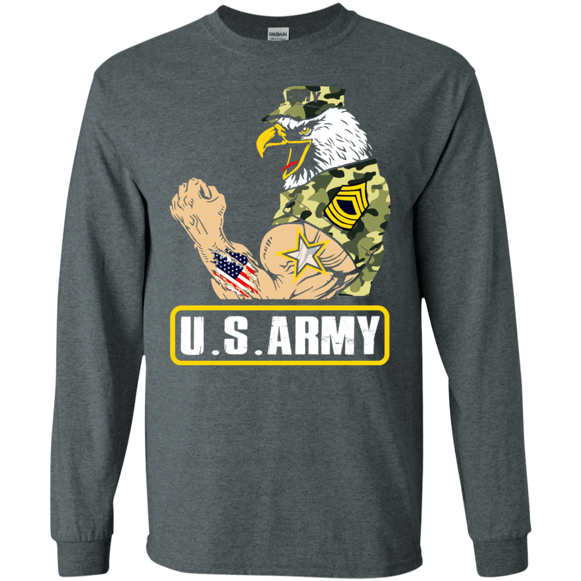 US Army Strong Front T Shirts-TShirt-Army-Veterans Nation