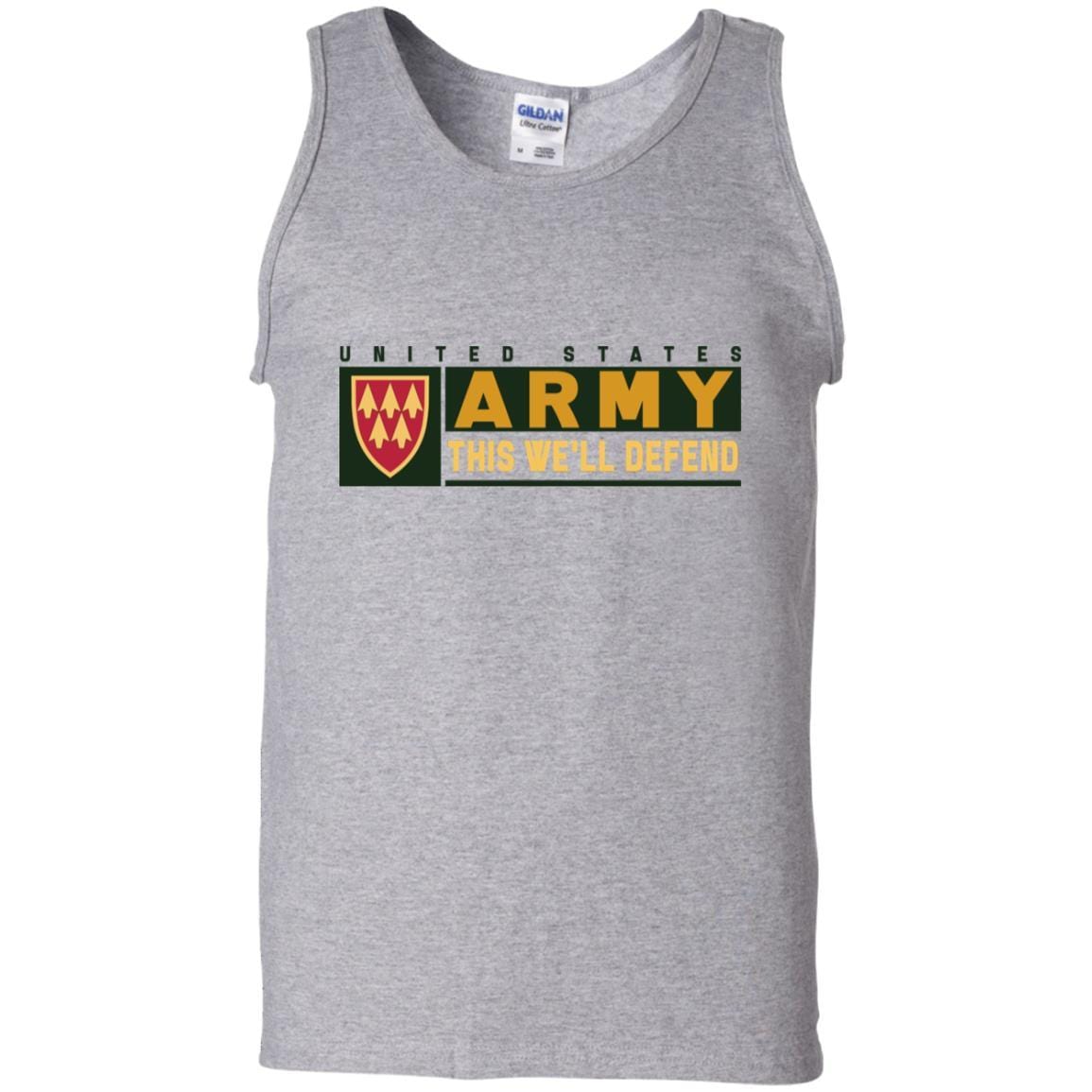 US Army 32ND AIR AND MISSILE DEFENSE COMMAND- This We'll Defend T-Shirt On Front For Men-TShirt-Army-Veterans Nation