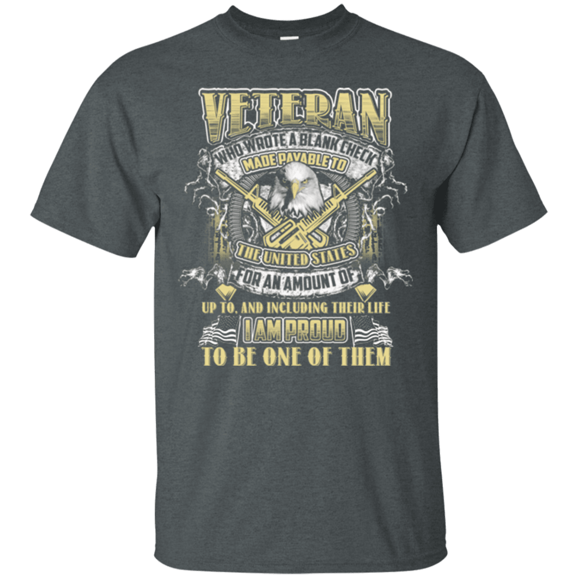 Military T-Shirt "Proud To Be Veteran"-TShirt-General-Veterans Nation