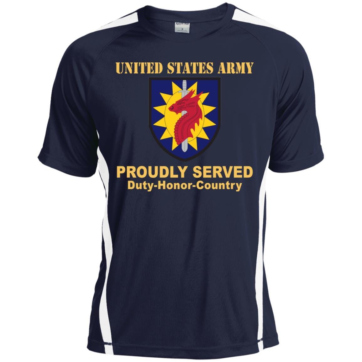 US ARMY 224 SUSTAINMENT BRIGADE- Proudly Served T-Shirt On Front For Men-TShirt-Army-Veterans Nation