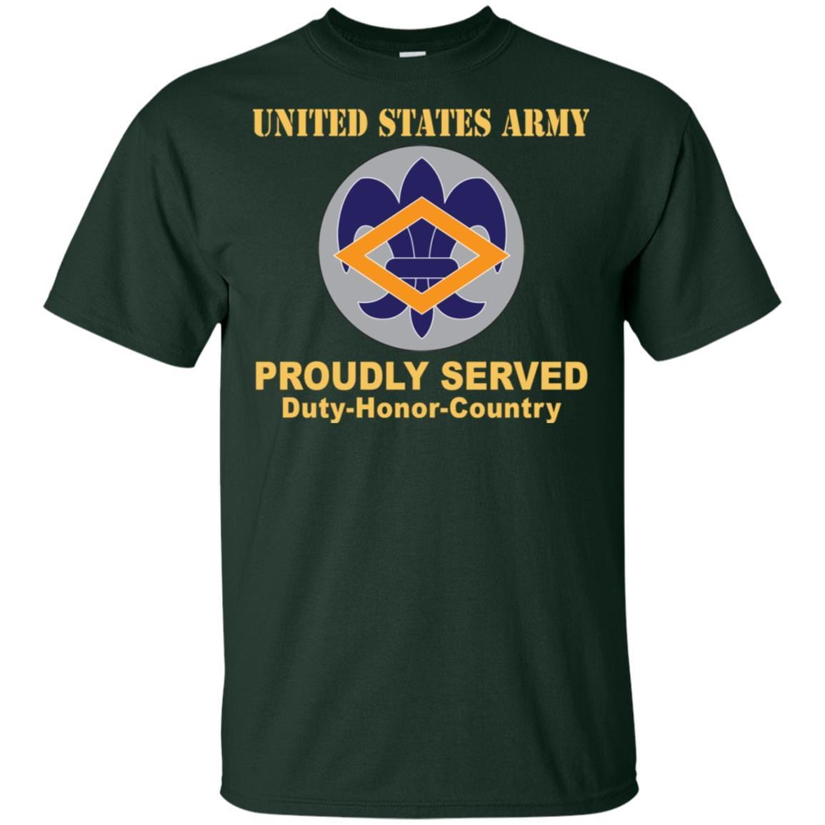 US ARMY 336TH FINANCE CENTER- Proudly Served T-Shirt On Front For Men-TShirt-Army-Veterans Nation