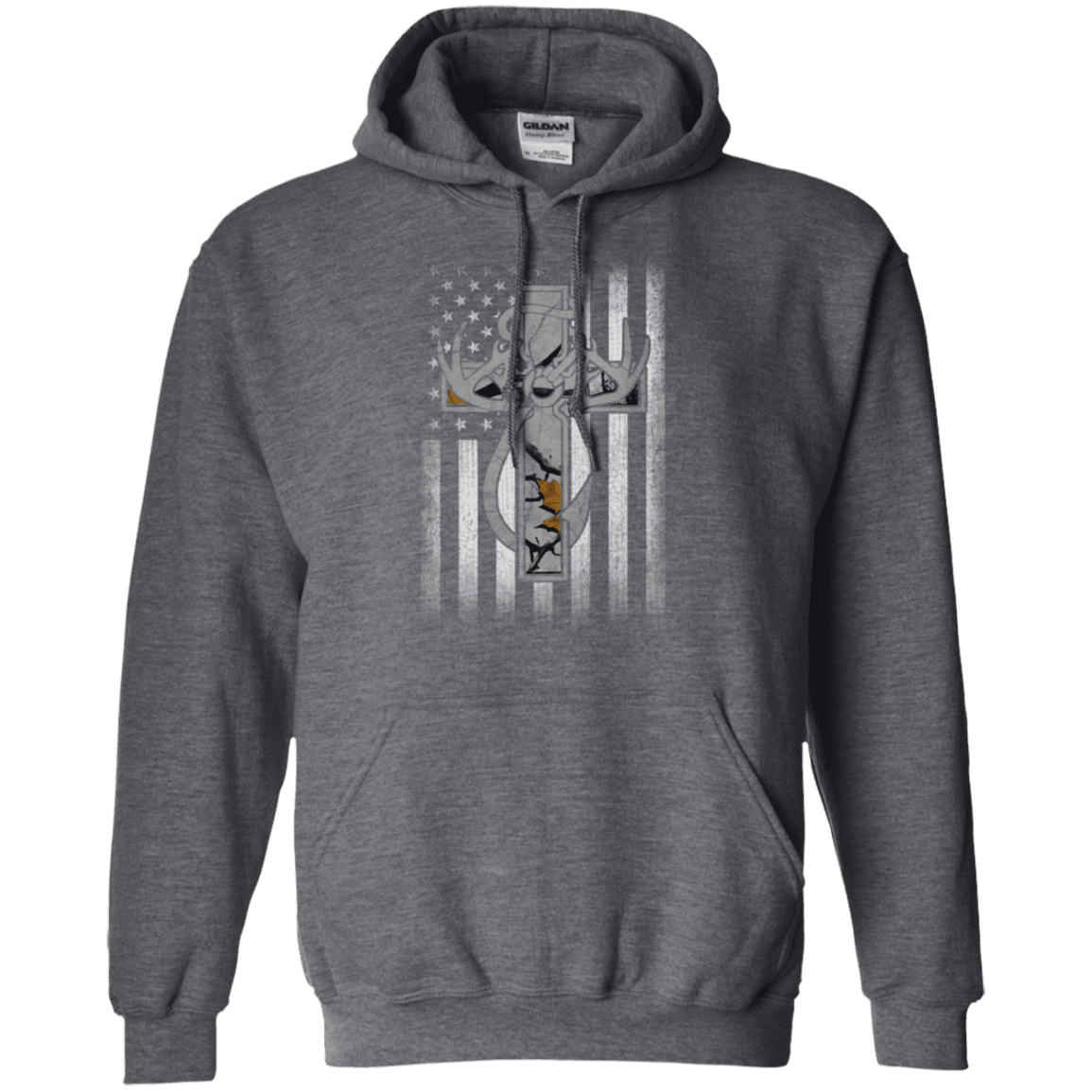 Military T-Shirt "Hunting Faith Flag Veteran"-TShirt-General-Veterans Nation