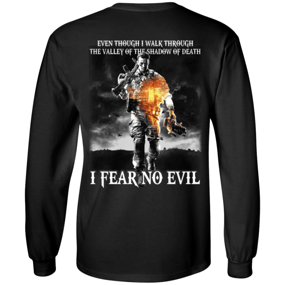 Military T-Shirt "Veteran - I Fear No Evil"-TShirt-General-Veterans Nation