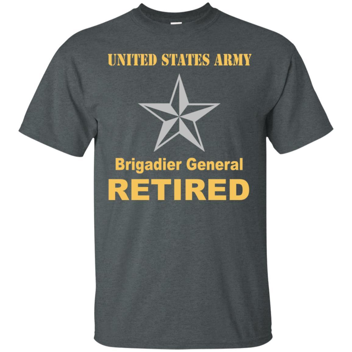 US Army O-7 Brigadier General O7 BG General Officer Retired Men T Shirt On Front-TShirt-Army-Veterans Nation
