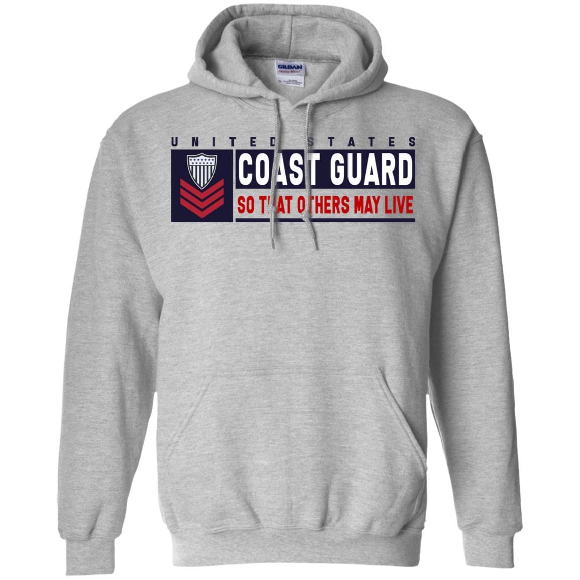 US Coast Guard E-6 Petty Officer First Class E6 PO1 So That Others May Live Long Sleeve - Pullover Hoodie-TShirt-USCG-Veterans Nation