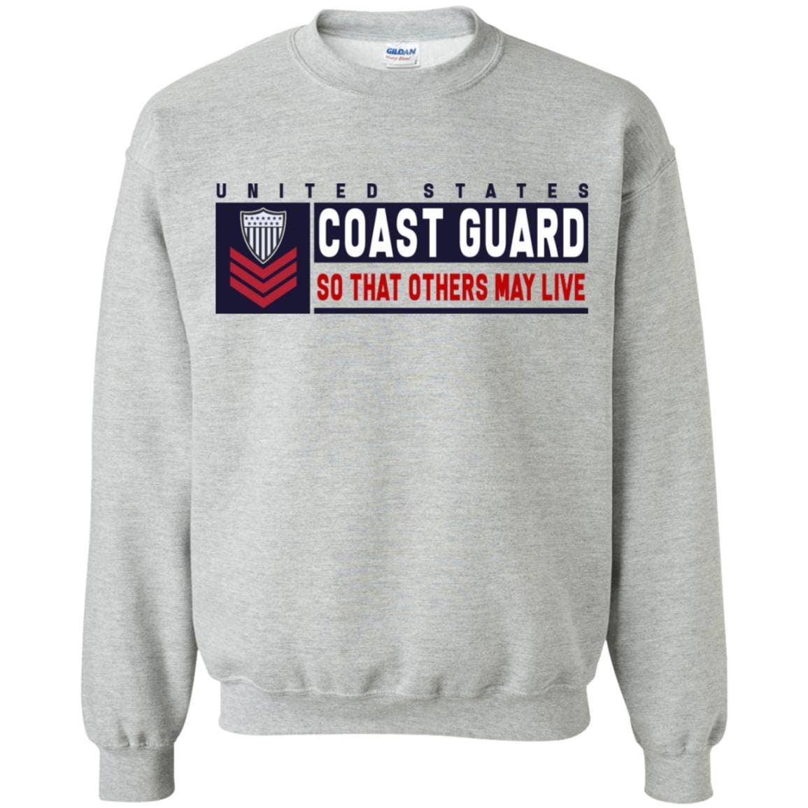 US Coast Guard E-6 Petty Officer First Class E6 PO1 So That Others May Live Long Sleeve - Pullover Hoodie-TShirt-USCG-Veterans Nation