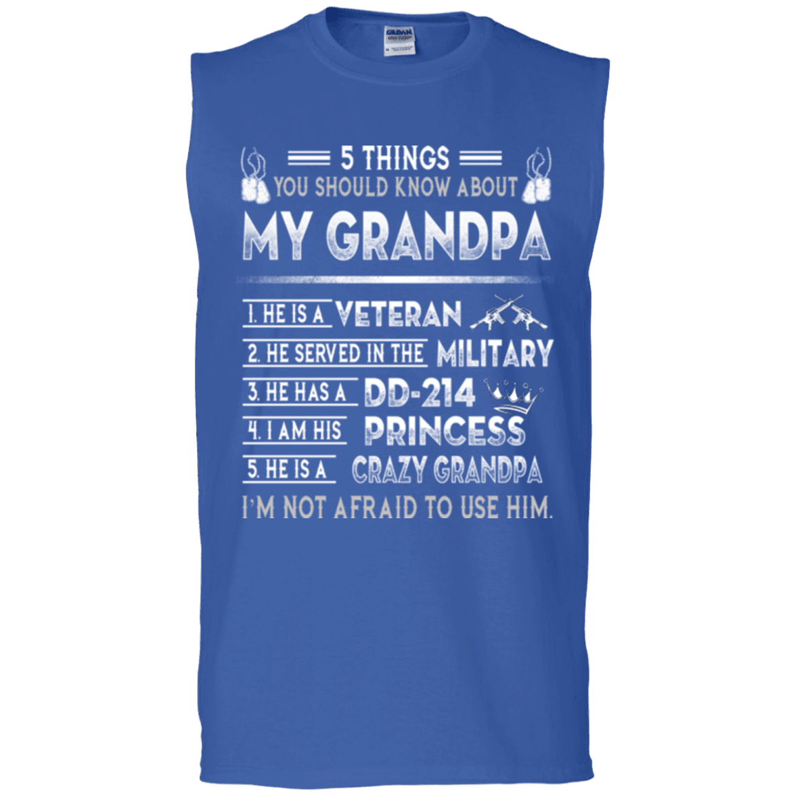 Military T-Shirt "5 Thing You Know My Grandpa Veteran DD 214"-TShirt-General-Veterans Nation