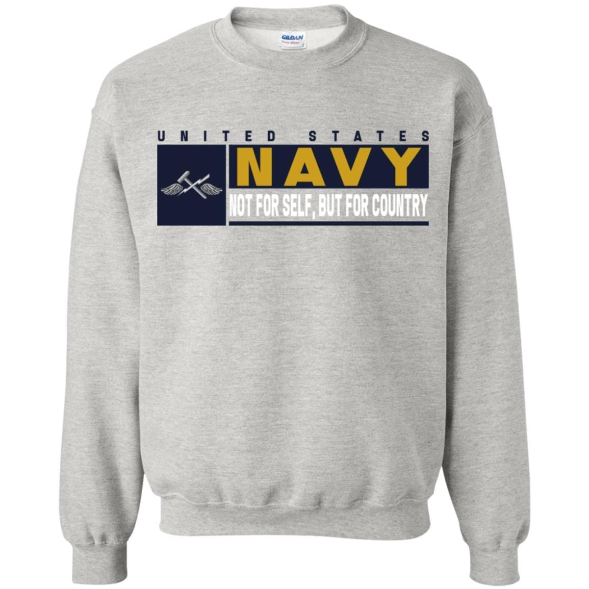 Navy Aviation Support Equipment Tech Navy AS- Not for self Long Sleeve - Pullover Hoodie-TShirt-Navy-Veterans Nation