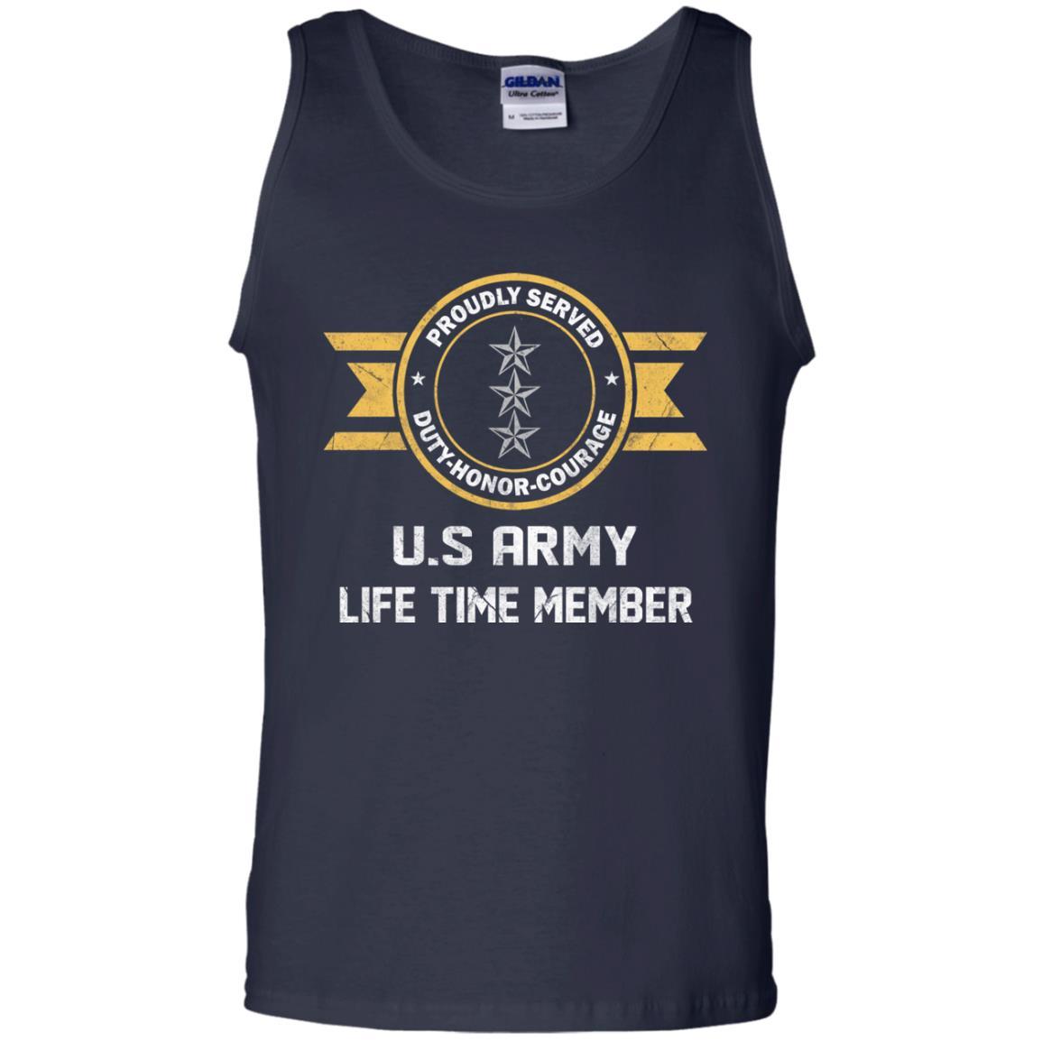 Life Time Member - US Army O-9 Lieutenant General O9 LTG General Officer Ranks Men T Shirt On Front-TShirt-Army-Veterans Nation