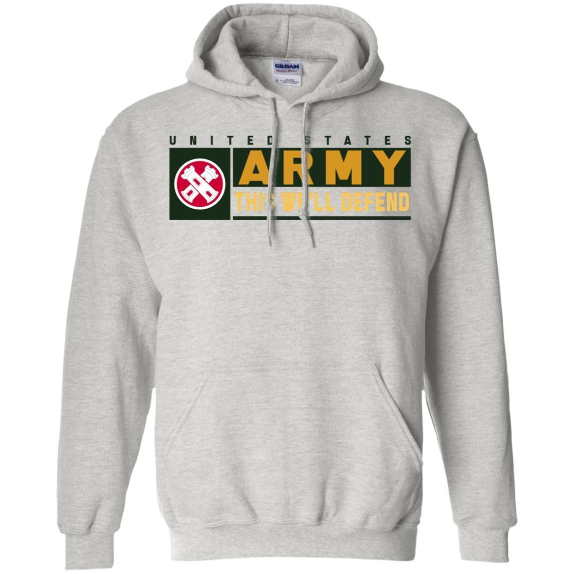 US Army 16TH ENGINEER BRIGADE- This We'll Defend T-Shirt On Front For Men-TShirt-Army-Veterans Nation