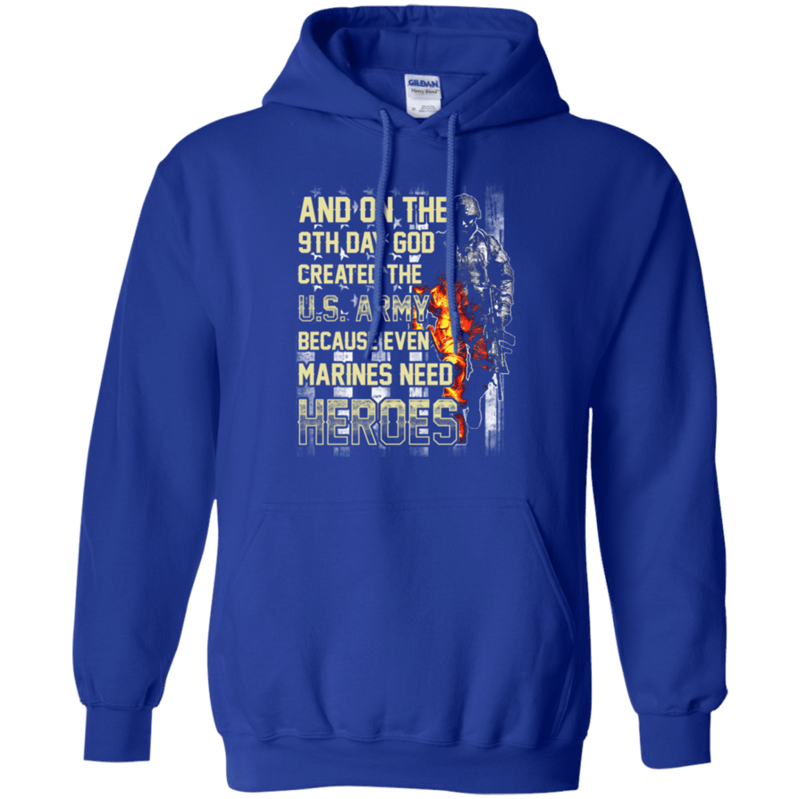 On The 9th Day God Created The US Army T Shirt-TShirt-Army-Veterans Nation