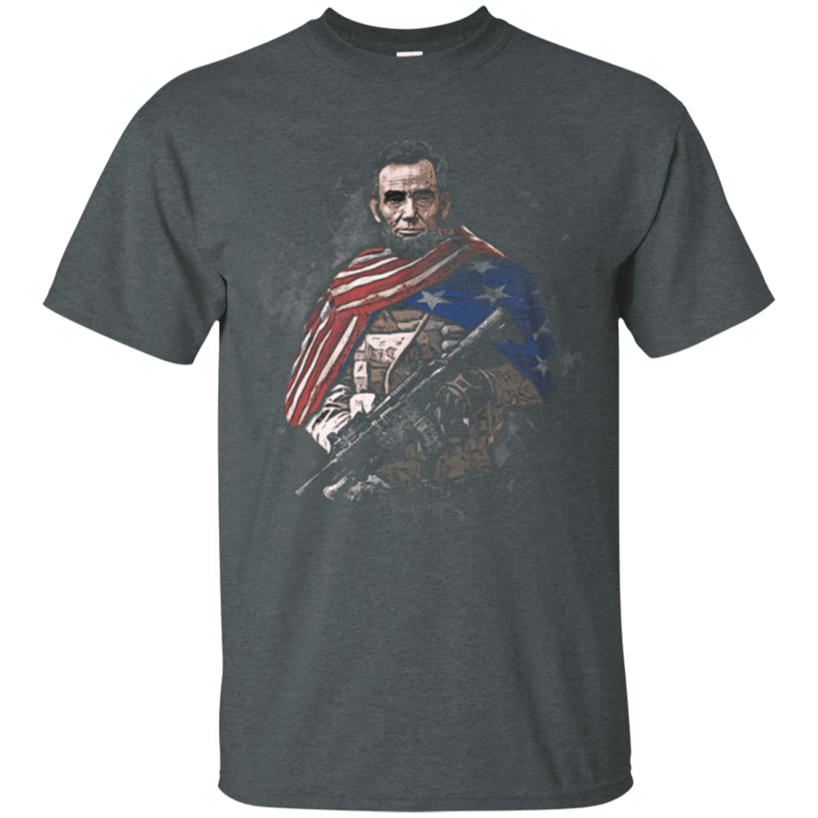Military T-Shirt "Independent Day - Abraham Lincoln Soldier Presidents"-TShirt-General-Veterans Nation
