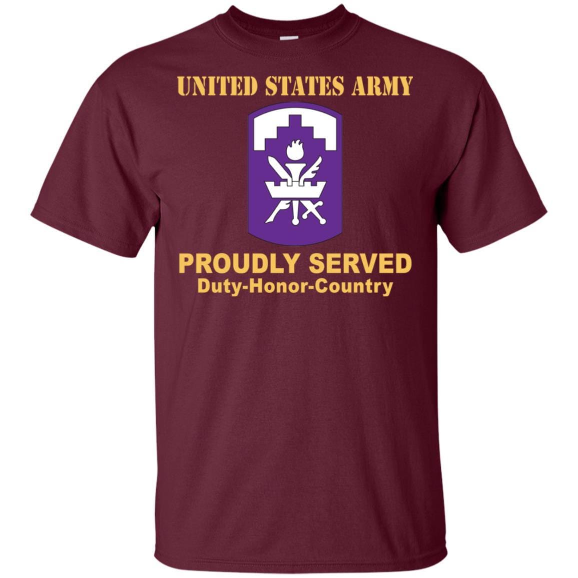 US ARMY 353 CIVIL AFFAIRS COMMAND- Proudly Served T-Shirt On Front For Men-TShirt-Army-Veterans Nation
