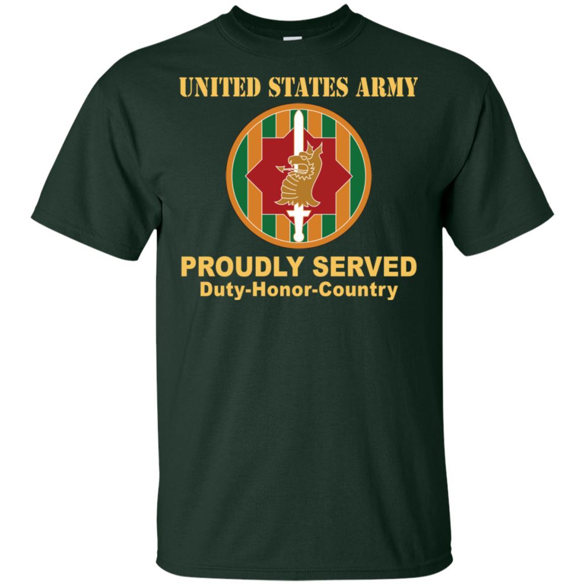 US ARMY 89TH MILITARY POLICE BRIGADE - Proudly Served T-Shirt On Front For Men-TShirt-Army-Veterans Nation