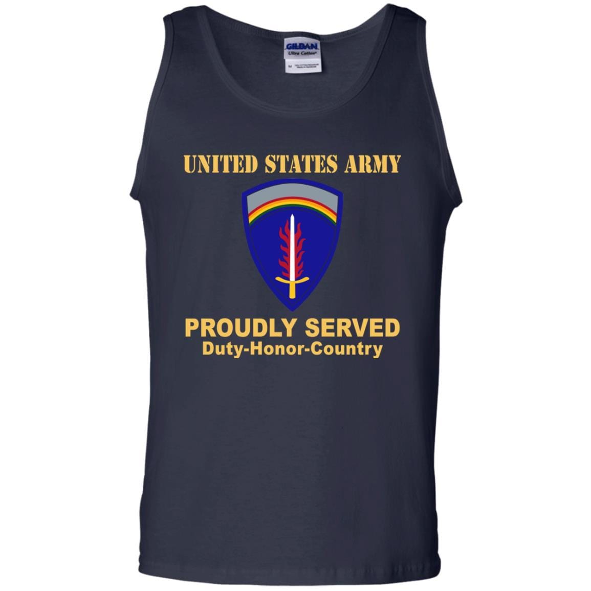 UNITED STATES ARMY EUROPE- Proudly Served T-Shirt On Front For Men-TShirt-Army-Veterans Nation