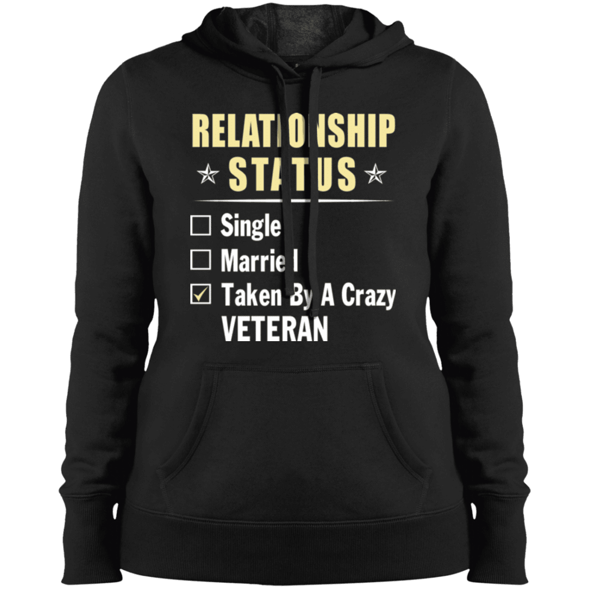 Military T-Shirt "Veteran Relationship Status - Women" Front-TShirt-General-Veterans Nation