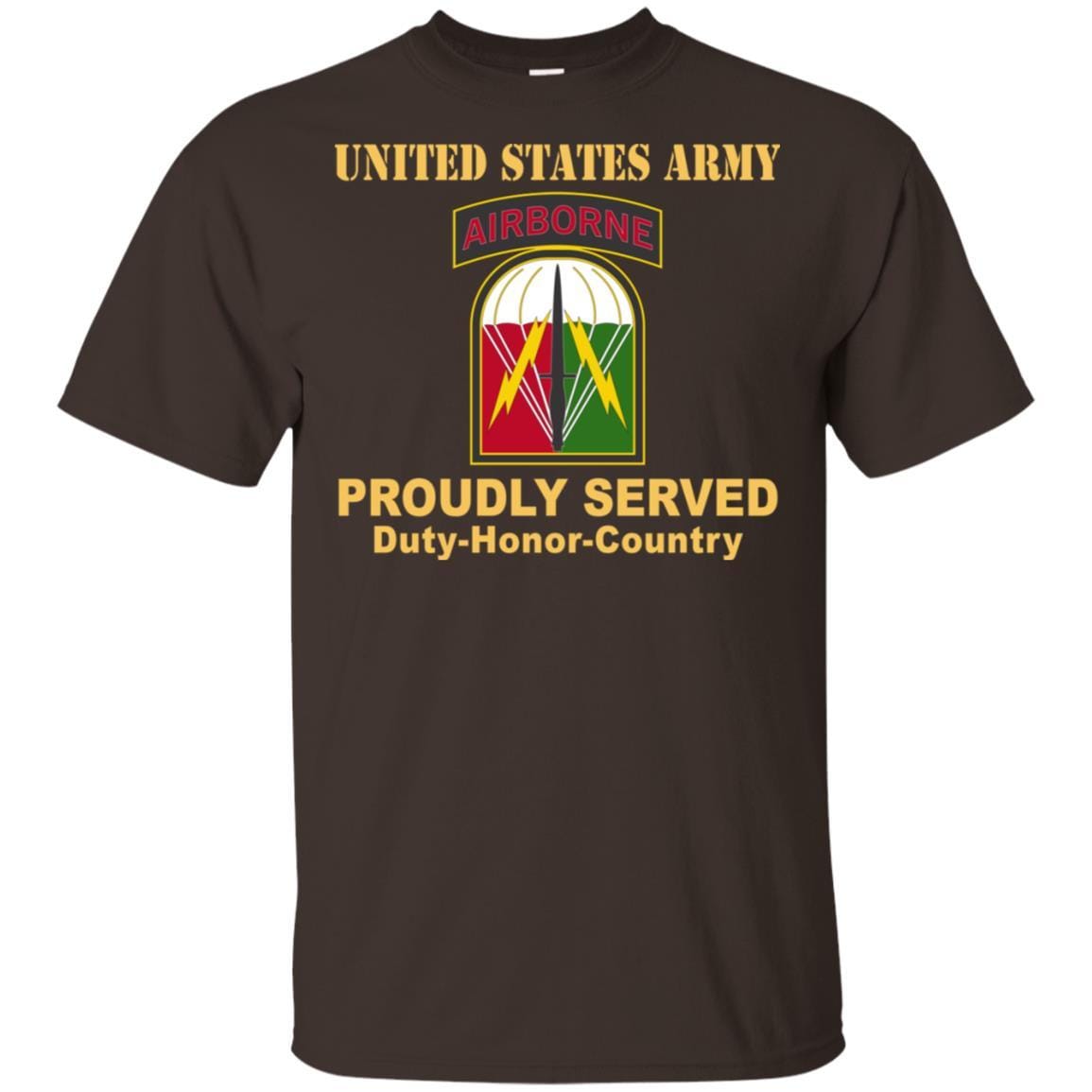 US ARMY 528 SUSTAINMENT BRIGADE- Proudly Served T-Shirt On Front For Men-TShirt-Army-Veterans Nation