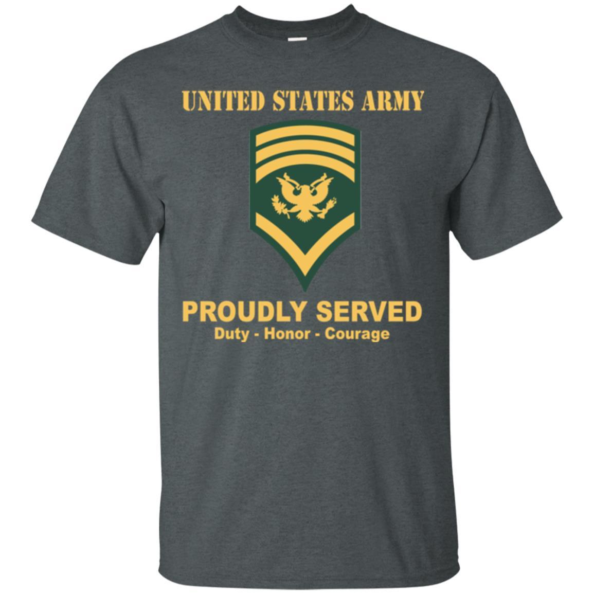 US Army E-8 SPC E8 Specialist Ranks Men Front Shirt US Army Rank-TShirt-Army-Veterans Nation