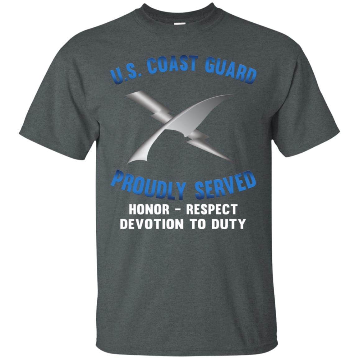 US Coast Guard Intelligence Specialist IS Logo Proudly Served T-Shirt For Men On Front-TShirt-USCG-Veterans Nation