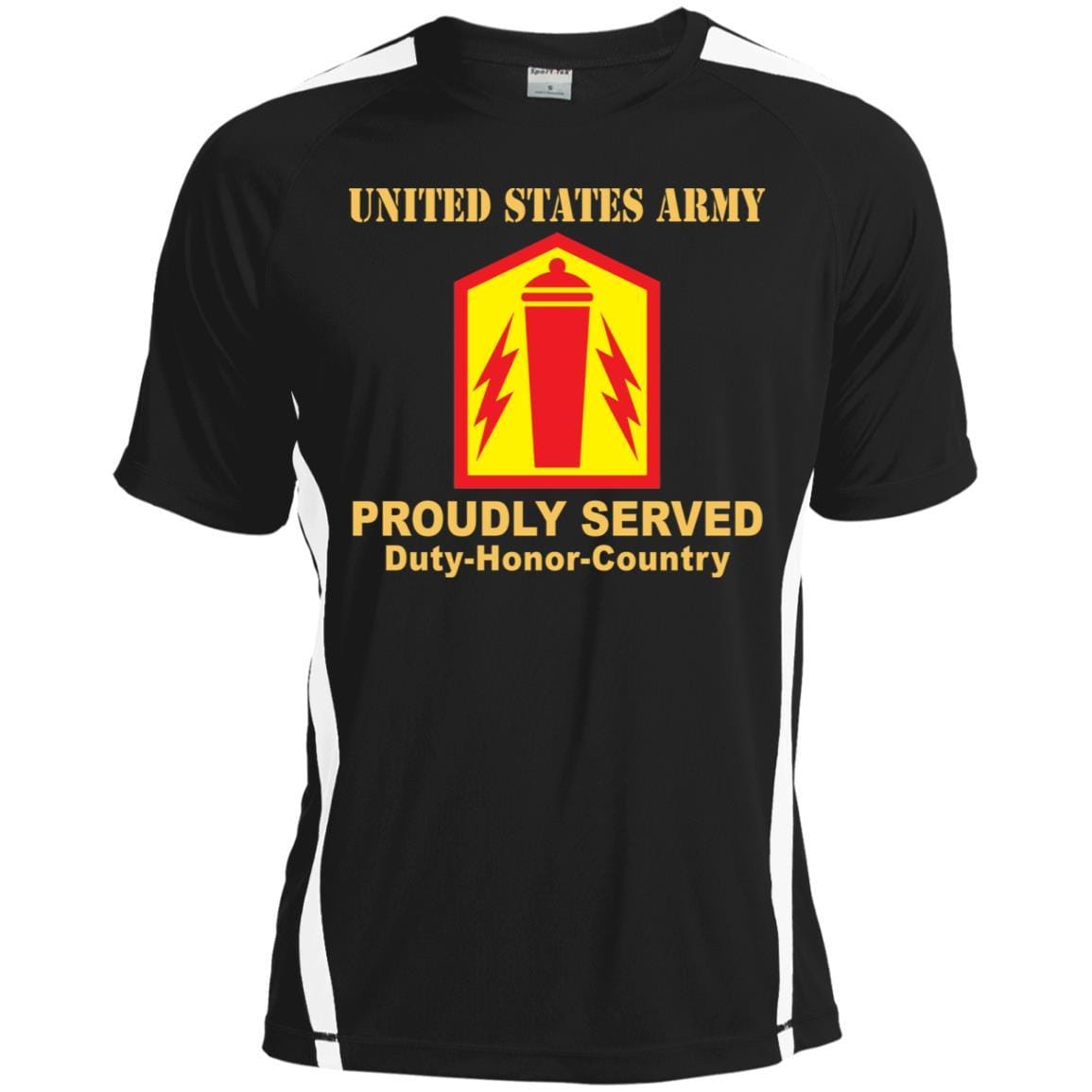 US ARMY 41 FIRES BRIGADE- Proudly Served T-Shirt On Front For Men-TShirt-Army-Veterans Nation