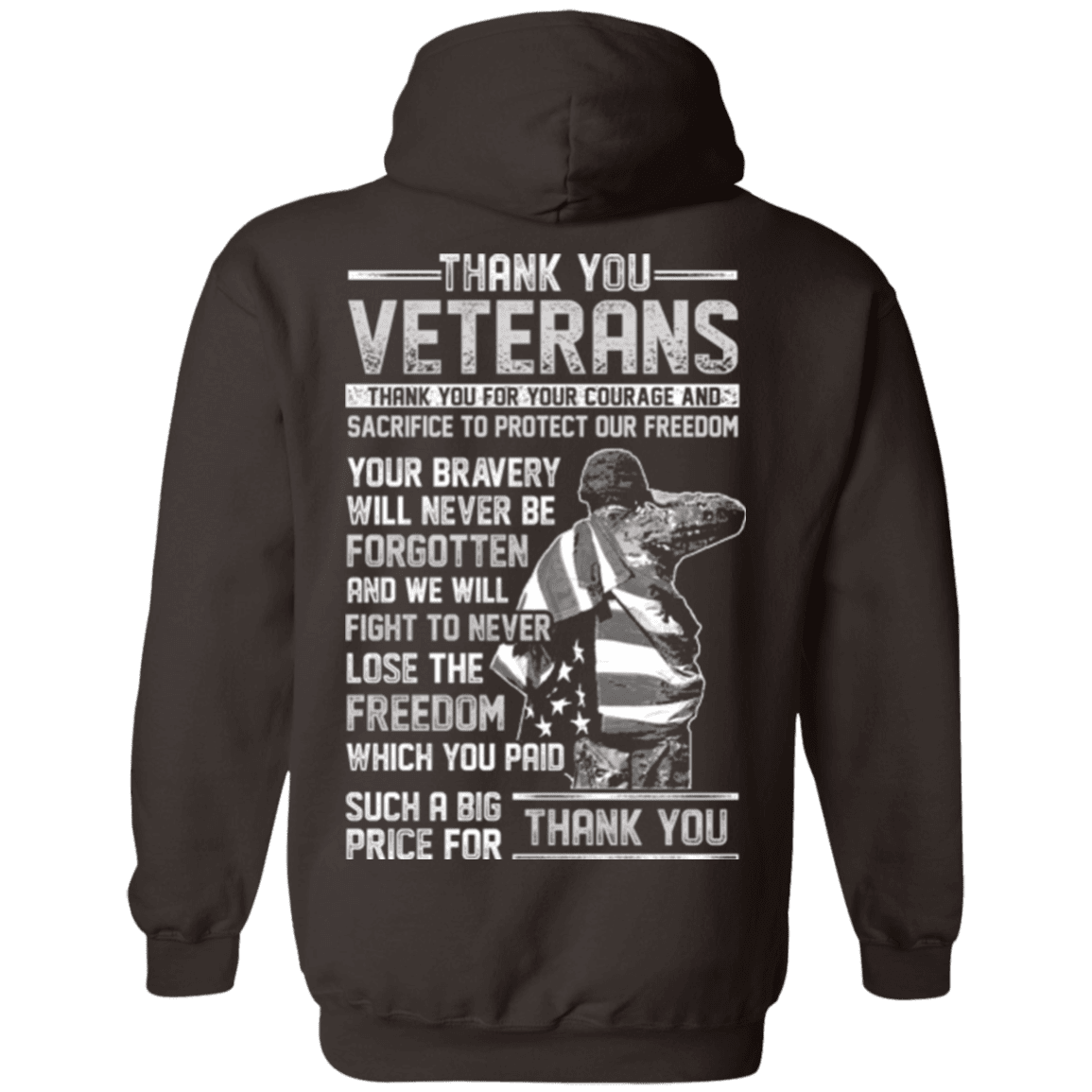 Military T-Shirt "Thank You Veterans"-TShirt-General-Veterans Nation